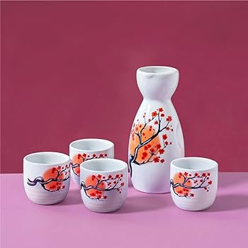Amazon.com | HIBINO Japanese Sake Set - 1 Tokkuri Bottle (5 Oz